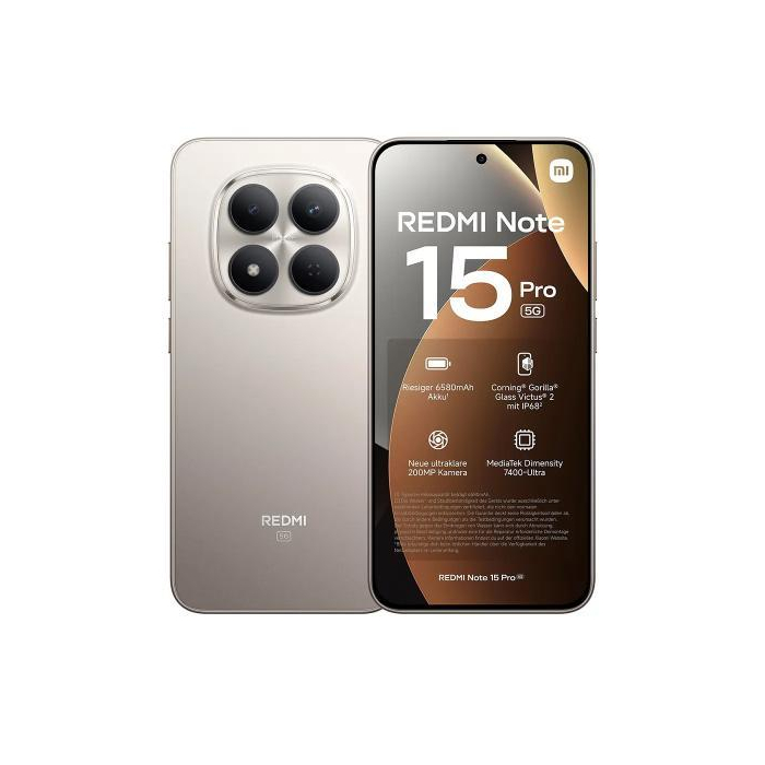 موبايل ريدمي Note 15 Pro - 512 جيجا - 12 جيجا رام - تيتانيوم - 5G