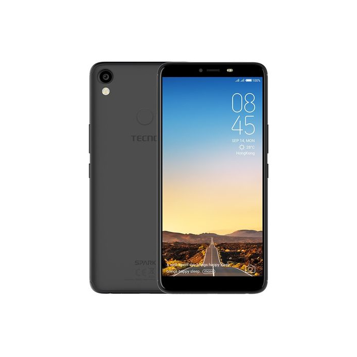 موبايل تكنو Spark 2 KA7، 16 جيجا، 1 جيجا رام، أسود، 3G
